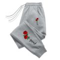 Beautiful Flowers Printing Womens Sweatpants Daily Casual Fashion Trousers Sports Jogging Sweat Mens Pants Street Hot Sale Pants.