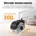 5PCS Universal Mute Wheel Office Chair Caster Swivel  Soft Safe Rollers Furniture Hardware Chair Wheels for Desk Office. 