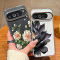Rose Flowers Pattern Phone Case For Google Pixel 10 9 Pro XL 10 9 8 7 Pro 9A 8A 7A Shockproof Plating Soft TPU Transparent Cover. 