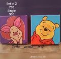 Mini cute canvas painting for gift . 