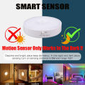 Motion Sensor Light RGB Night Light USB Rechargeable LED Lamp Home Room Decoration Ambient Lights For Bedroom Stairs Hallway. 