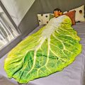 Nap Blanket Cabbage Pancake Blanket Summer Air Conditioning Cover Blanket Office Single Comfortable Pancake Blanket. 