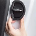 1/4pcs For Tesla Model 3/Y Car Door Mute Damping Cushion Silicone Door Lock Buckle Car Door Anti-collision Protective Cover. 