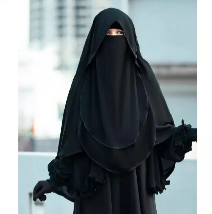 Black%20Namazi%20Hoodie%20Niqab%20Hijab%20For%20Muslim%20Women%20Bm%20Georgette%20Fabric%20Shukriya%20Closet%20-%20Hijab%20Cap%20-%20Image%202