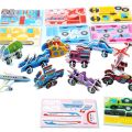 30Pcs 3D Cartoon Car Paper Jigsaw Puzzle Construction Truck Toys Kids Birthday Party Favors  for Guests Goodie Pinata Filler. 