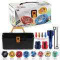 Bey X Spinning Toy Kit Gyro Metal Battle Tops with Launchers Organize Box Set . 