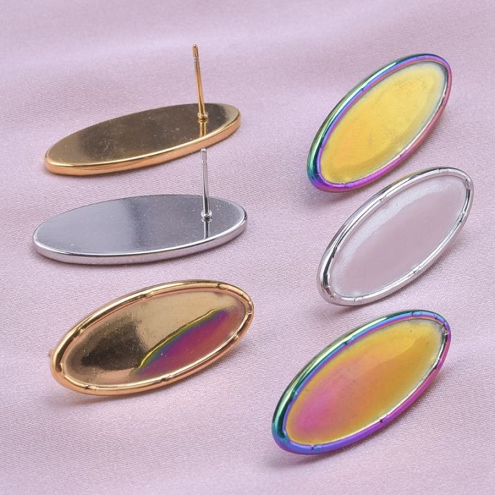 5%20Pairs%20Charm%20Metal%20Stainless%20Steel%20Golden%20Earring%20Oval%20Moon%20Cross%20Lava%20Loving%20Blank%20Base%20Earrings%20Diy%20Making%20Jewelry%20Supplies%20-%20Image%206