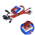 Tamiya Remote Control Model Car 12 LED Light Group Three-Way Controllable Turn Signal Simulation Linkage for RC Cars.