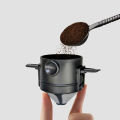 Collapsible Coffee Filter Portable Stainless Steel Drip Coffee Tea Holder Funnel Basket Reusable Tea Pot Holder Coffee Dripper. 