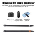 3M spiral carbon fiber selfie stick bullet time panoramic motion camera invisible stick suitable for Insta 360X3 X4 ONE RS, GO 2. 