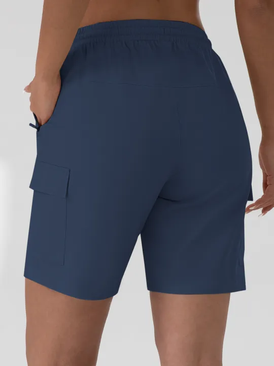1/2%20PCS%20%20Loose%20Women%20Shorts%20with%202%20Flap%20Pockets%20Adjustable%20Drawstring%20Cargo%20Short%20Outdoor%20Quick%20Dry%20Lightweight%20Shorts%20-%20Image%206