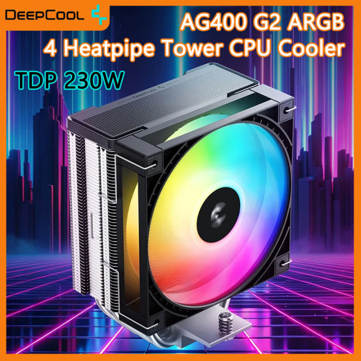 Deepcool 4 Heat Pipe CPU Air-Cooled Cooler ARGB 4PIN PWM TDP 230W CPU ...