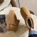 New Women Winter Ultra Mini Boots Designer Australian Platform Leather Warm Ankle Fur Booties Luxury Snow Boots. 