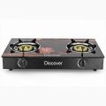 High Grade Glass Top Double Gas Cooker Cosmo Burner. 