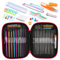 KRABALL Knitting Crochet Hook Set Home Use Sewing Tool DIY Craft Crochet Knit Markers Needles Tools Weaving Accessories With Bag. 