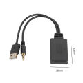1-5pcs Bluetooth Radio Cable Adapter Car AUX Bluetooth 5.0 Music Audio Receiver Universal For BMW E90 E91 E92 E93 3.5 mm Plug. 