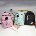Women Schoolbag Waterproof Large Capacity School Backpack Smooth Zipper Solid Color Teens Girl Casual Daypack Bag Student Supply. 