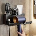 Hair Dryer Holder Wall Dryer Bracket Straightener Stand Hairdryer Organizer Hair Brush Storage Box Bathroom Accessories.