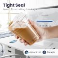 10 Clear Plastic Cup with Strawless Lids 20/16OZ Disposable Cups for Iced Coffee or Juice Party Smoothie Milkshake Cold Drinks.