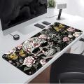 Flower Skull  Mouse Pad Desk accessories Computer Laptop Pad office Pad Keyboard Mouse Pad Game Console Pad. 