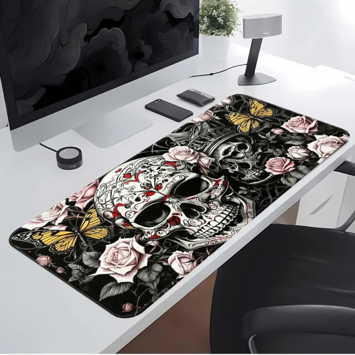 Flower%20Skull%20%20Mouse%20Pad%20Desk%20accessories%20Computer%20Laptop%20Pad%20office%20Pad%20Keyboard%20Mouse%20Pad%20Game%20Console%20Pad%20-%20Image%203