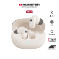 Monster xkt28 Bluetooth wireless headset Bluetooth 5.4 wireless earphone Bluetooth earphone answer call music headphone play game bad dual mode mic. 