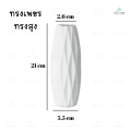 Nordic style white plastic vase non-crack flower vase for home decoration desk vase photo props ABS plastic corner decoration simulation vase. 