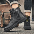 Men's British casual boots four season new soft-sole anti-slip high-top boots fashion youth outdoor comfort sports tooling boots. 