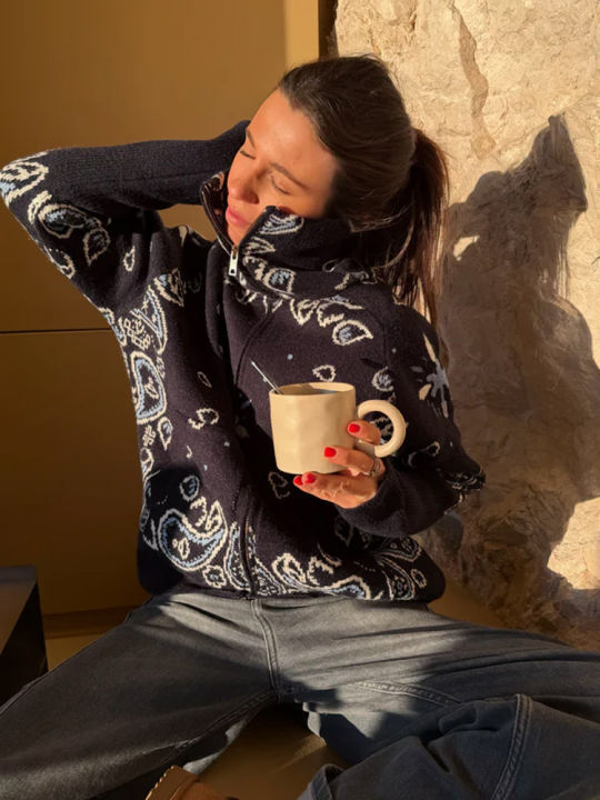 Vintage%20Knit%20Jacquard%20Stand%20Collar%20Women%20Cardigan%20Zipper%20Full%20Sleeve%20Pockets%20Loose%20Sweater%20New%202026%20Spring%20Lady%20Soft%20Knitwear%20-%20Image%205