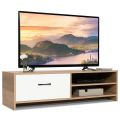 TV Stand for TVs up to 55" Inches Wooden TV Console Table Entertainment Center with one drawer and 2 Storage shelves. 
