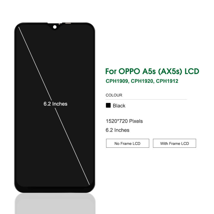 6.2"%20For%20Oppo%20A5s%20AX5s%20LCD%20Display%20with%20Frame,Touch%20Screen%20Digitizer%20Assembly%20For%20Oppo%20A5s%20CPH1909,CPH1920%20Display%20-%20Image%202