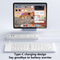 Mini Foldable Wireless Keyboard Ultra-thin Portable Bluetooth Rechargeable Folding Keyboard For iOS Windows Android Universal. 