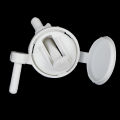 2Pcs Plastic Toilet Seat Screws Hinges Repair Tools Fixings Fit for Toilet Seats. 