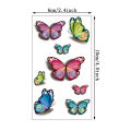 30 Sheets 3D Texture Waterproof Colorful Butterfly Temporary Tattoo Stickers.