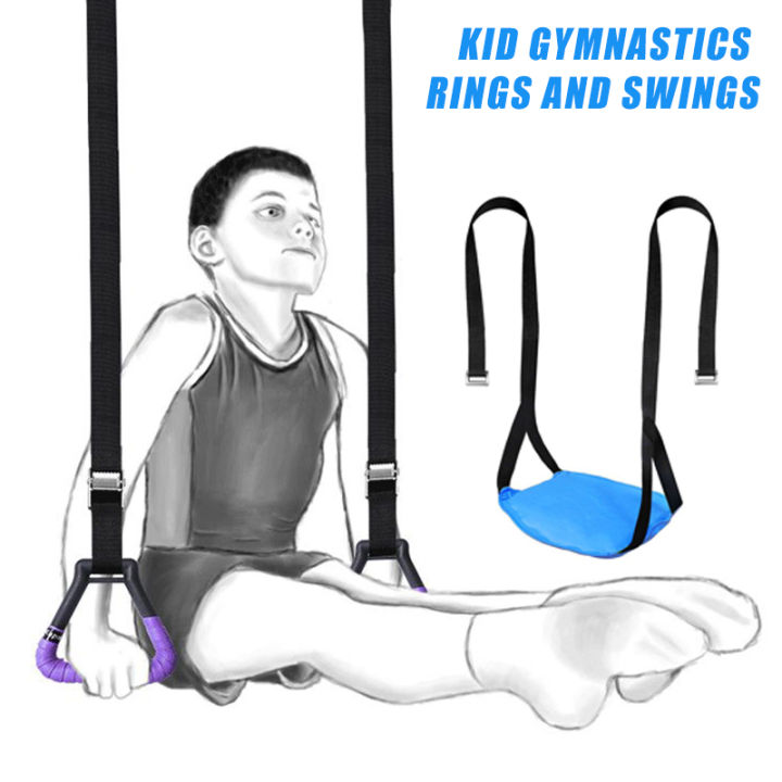 Gymnastics%20Rings%20Kid%20Sport%20Toy%20Non-Slip%20Gym%20Rings%20With%20Swing%20Adjustable%20Straps%20Pull-up%20Workout%20Gymnastics%20Fitness%20Equipment%20Toy%20-%20Image%207