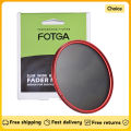 FOTGA 58/ 67/ 72/ 77/ 82mm Slim ND Fader Variable Filter Neutral Density ND2 to ND400 Red for   DSLR Camera ND Filter. 