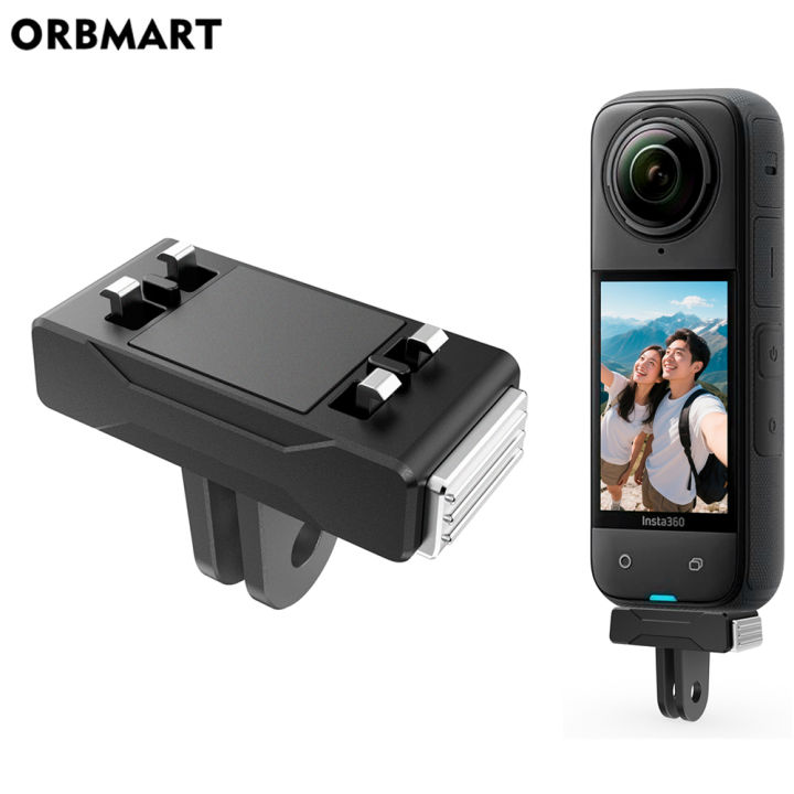 ORBMART Quick Release Mount for Insta360 X5, Aluminum Magnetic Adapter Base for Insta 360 Ace Pro 1 2 Accessories