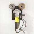 Angle Grinder Wall Storage Mount Metal Wall-Mounted Hanging Shelf Fixed Polishers Holder Stable Storage for Workshop Home Garage.
