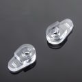 10pcs Plastic Glass Retainer Transparent Mirror Cabinet Fix Clips display dresser bathroom mirror wine cabinet Glass Hardware. 