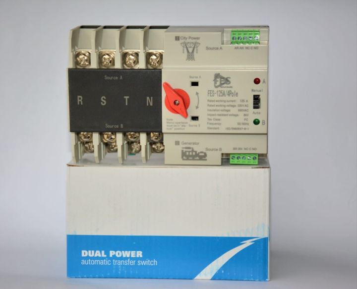 Automic Transfer Switch Three Phase, ATS Switch 125A 3 Phase, AC and DC ...