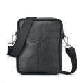 Men's Genuine Leather Crossbody Bag High Quality Zipper Pocket Retro Business Messenger Bag for Men. 
