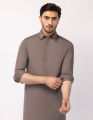 Junaid Jamshed Sticthed LIGHT BROWN CASUAL KAMEEZ SHALWAR For Men And Boys -Collection:2026- Designcode: JJKS-A-33831/S26/JJ10433-CL. 