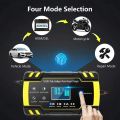 Husgw Car Battery Charger,8A 12V/4A 24V Car Battery Charger, Leisure Charger,Automotive Smart Portable Battery Charger Maintainer/Pulse Repair Charger Pack for Car, Motorcycle, Lawn Mower. 