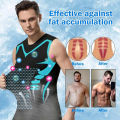 Men's Slimming Vest Ionic Compression Shirt Ice-Silk Cooling Body Shaper Tank Top Tummy Control Quick-Dry Fitness Shirts. 