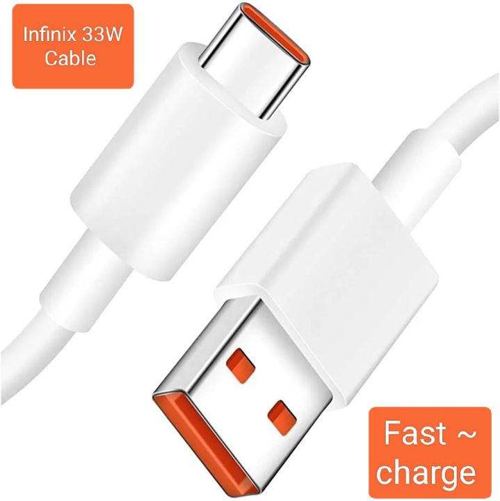 Original Infinix 33w, 45w Fast Charger Usb To type C Cable For Infinix 11 11s Zero 8 8i X Hot 2 Note11 Pro
Note 12