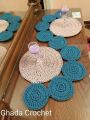 customized best quality handmade crochet mat for dressing through | dinning table and central table mat. 