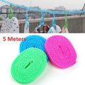 Portable Windproof Clothesline Non-slip Washing Clothes Line Rope- 5M.