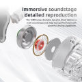QKZ HI7T In Ear Headphones HIFI Monitoring Wired Control Subwoofer Wired Headphones for Mobile Running Live Streaming Headphones.