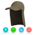 Unisex Fishing Hat Men UPF 50+ Sun Cap Wide Brim Fishing Sun Hat with Neck Flap Sunshade Sunlight Prevention for Camping Hiking.