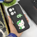 Oppo Reno 13 Pro Cover - Pink - Cute 3D Cartoon Girls Soft Silicone Back Cover. 